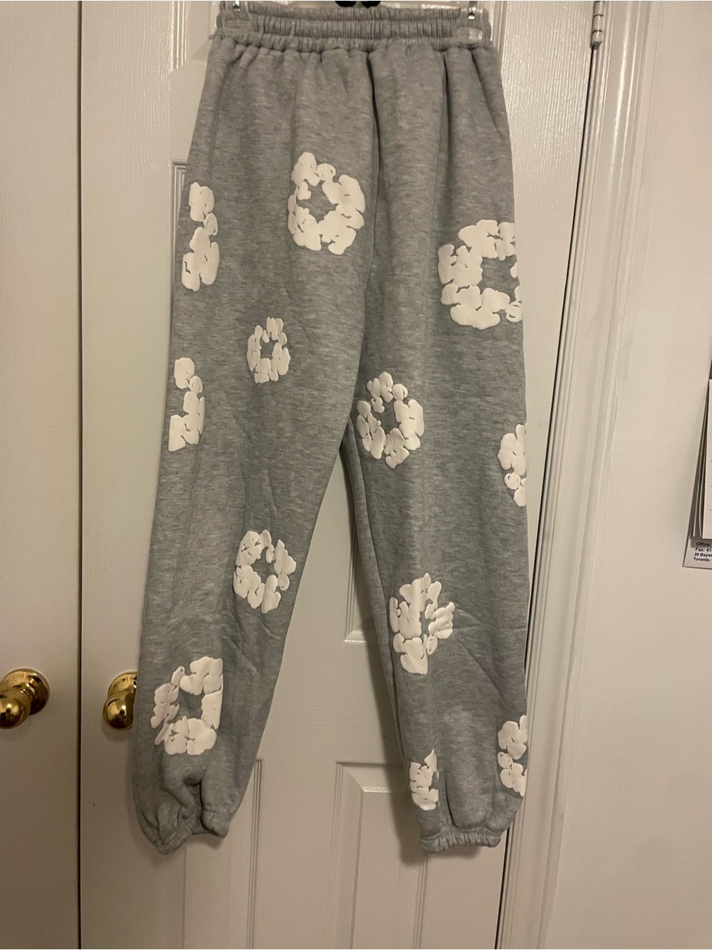 Denim tears grey joggers size M
